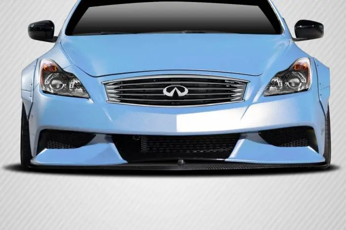 Holiday Sale Fits Infiniti G Coupe LBW Carbon Fiber Front Bumper Lip Body Kit 113528