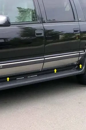 Low Price CHEVROLET SUBURBAN 4dr QAA Stainless 10pcs Rocker Panel Trim TH32198