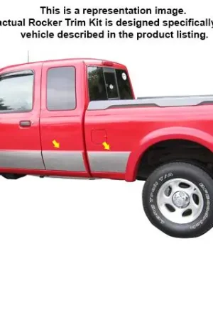 FORD RANGER 4dr QAA Stainless 10pcs Rocker Panel Trim TH33329 Next Day Delivery