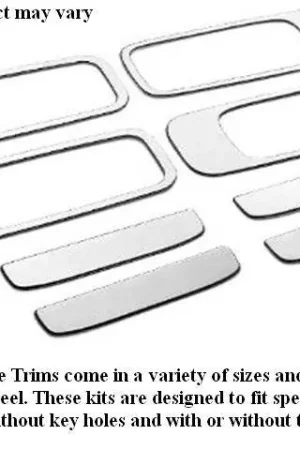 Crafted LEXUS LS400 4dr QAA Stainless 8pcs Door Handle Accent DH95100