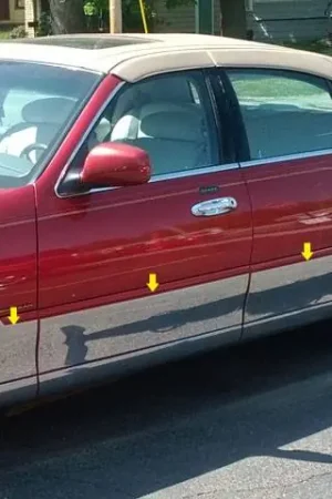 While Supplies Last LINCOLN TOWN CAR 4dr QAA Stainless 8pcs Rocker Panel Trim TH38683