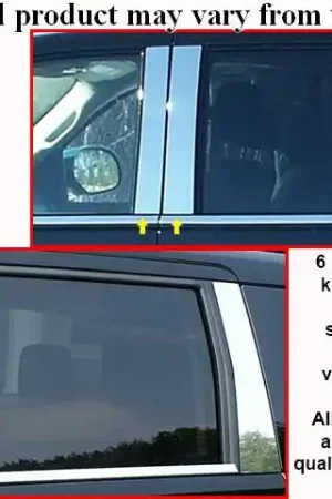 CHEVROLET SILVERADO Extra Cab QAA Stainless 6pcs Pillar Trim PP39183 Top Pick