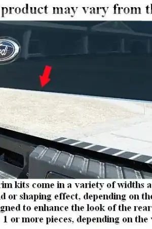 Final Sale F-250 and F-350 SUPER DUTY 2/4dr QAA Stainless 1pc Tailgate Accent RT39320