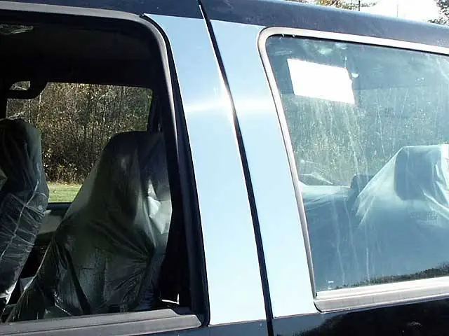 Special Discount F-250 and F-350 SUPER DUTY 2/4dr QAA Stainless 4pcs Pillar Trim PP39323