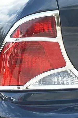 No Minimum Order FORD FOCUS 4dr QAA Chrome ABS plastic 2pcs Tail Light Bezels TL39310