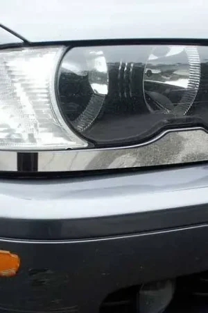 Viral BMW 3 SERIES 2dr QAA Stainless 2pcs Headlight Accent HL25900