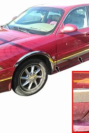 BUICK LESABRE 4dr QAA Stainless 8pcs Rocker Panel Trim TH40565 High Quality