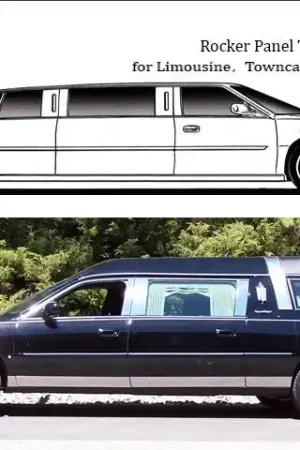 SEDAN DEVILLE EAGLE HEARSE QAA Stainless 12pcs Rocker Panel Trim TH40249 Secure Checkout