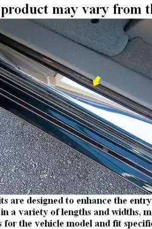 Luxury CHEVROLET SILVERADO 4dr QAA Stainless 4pcs Door Sill Trim DS40187-1