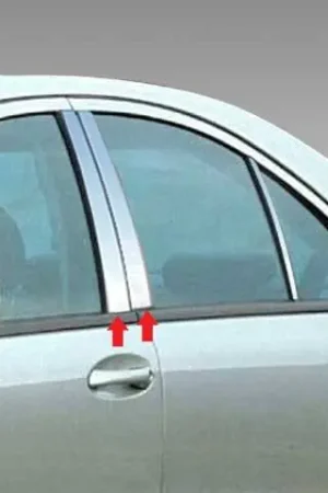 MERCEDES C CLASS 4dr QAA Stainless 4pcs Pillar Trim PP23081 Free Delivery