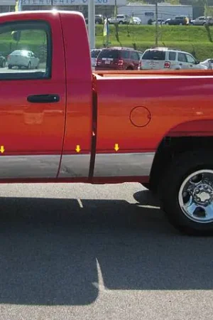 DODGE RAM 4dr QAA Stainless 10pcs Rocker Panel Trim TH42934 Best Choice