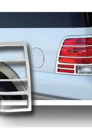 High Quality FORD EXPEDITION 4dr QAA Chrome ABS plastic 2pcs Tail Light Bezels TL43387