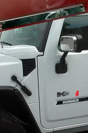 HUMMER H2 4dr QAA Stainless 4pcs Molding Insert HV43025 Free Returns