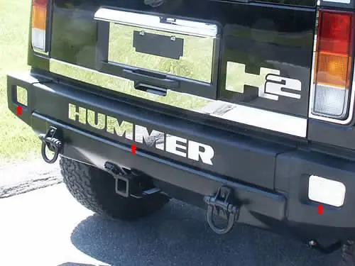 HUMMER H2 4dr QAA Stainless 8pcs Graphic/Logo/emblem HV43001 Direct From Manufacturer
