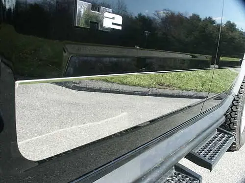 HUMMER H2 4dr QAA Stainless 4pcs Rocker Panel Trim HV43018 Wholesale