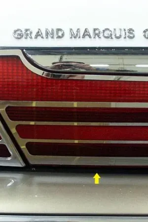 In Demand MERCURY GRAND MARQUIS 4dr QAA Stainless 2pcs Tail Light Accent TL43481