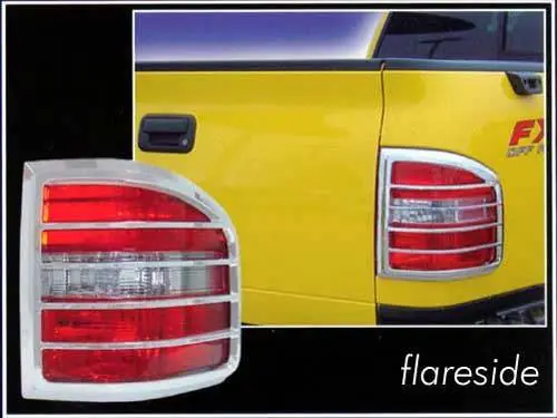 Price Drop FORD F-150 FLARESIDE QAA Chrome ABS plastic 2pcs Tail Light Bezels TL44309