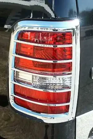 FORD F-150 FLEETSIDE QAA Chrome ABS plastic 2pcs Tail Light Bezels TL44308 Direct From Factory