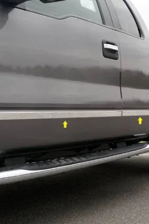 F-150 Super Cab, 8' Bed, NO Flares QAA Stainless Molding Insert MI44312 Brand New