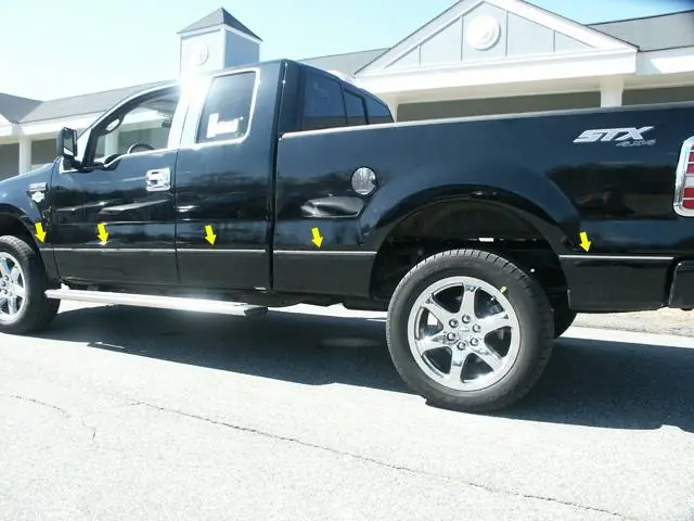 Flash Sale F-150 Super Cab, 6.5'Bed, NO Flares QAA10pcs Side Accent Trim AT44302