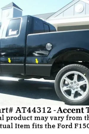 Bulk Order F-150 Super Cab, 8'Bed, NO Flares QAA Stainless Side Accent Trim AT44312