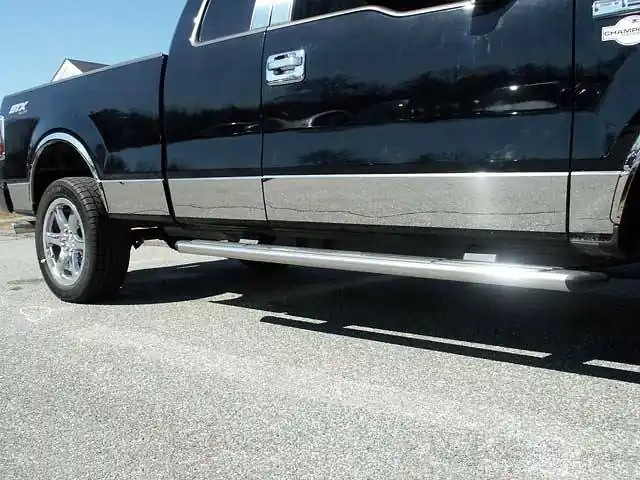Low Price F-150 Super Cab, 8' bed, NO Flares QAA10pcs Rocker Panel Trim TH44312