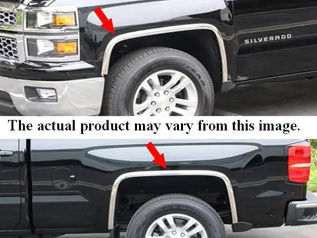 Free Delivery GMC CANYON 2/4dr QAA Molded Stainless 4pcs Wheel Well Fender Trim WZ44150
