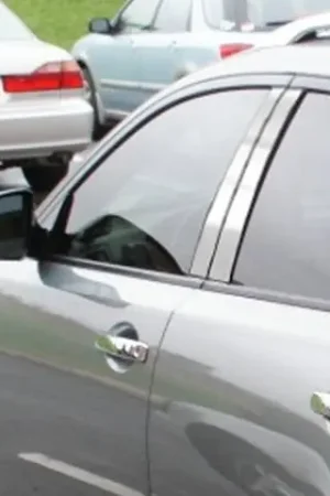 Place Order Fits Infiniti FX35 4dr QAA Stainless 4pcs Pillar Trim PP24045