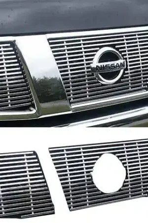Hot Picks Fits Nissan TITAN 2/4dr QAA 3pcs Grille Accent SGB24515