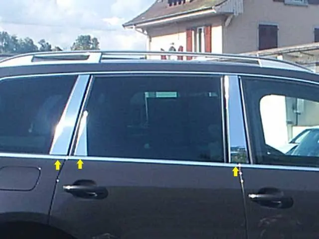 New Release VOLKSWAGEN TOUAREG Crew Cab QAA Stainless 6pcs Pillar Trim PP24641