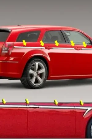 DODGE MAGNUM 4dr QAA Stainless 14pcs Side Accent Trim AT45920 Discount