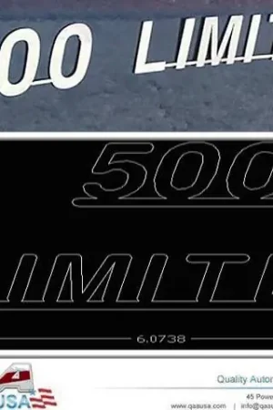 FORD FIVE HUNDRED 4dr QAA Stainless 2pcs Graphic/Logo/emblem SGR45370 Holiday Sale