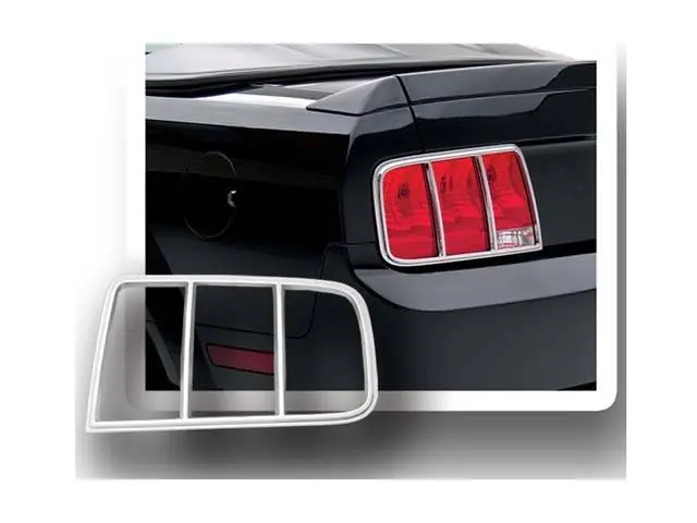 FORD MUSTANG 2dr QAA Chrome ABS plastic 2pcs Tail Light Bezels TL45351 One Day Deal