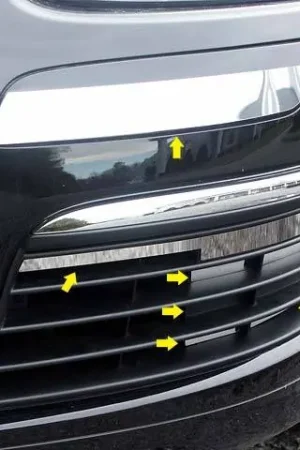 Secure Checkout VOLKSWAGEN JETTA 4dr QAA Stainless 16pcs Front Bumper Accent FP25665