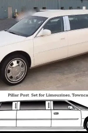 Sale DTS S&S 6-DOOR LIMO w 46" Extension QAA Stainless 8pcs Pillar Trim PP40247