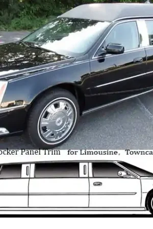 Place Order DTS FEDERAL EXT HEARSE QAA Stainless 4pcs Rocker Panel Trim TH46247