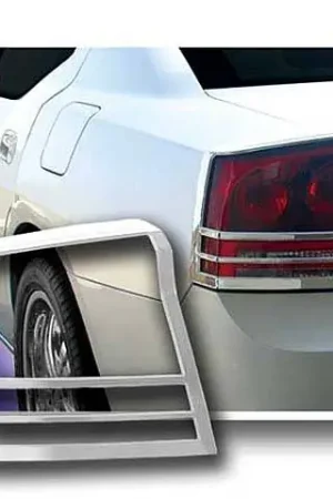 Big Sale DODGE CHARGER 4dr QAA Chrome ABS plastic 2pcs Tail Light Bezels TL46910