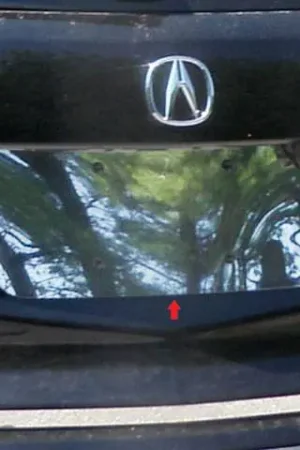 Sale ACURA MDX 4dr QAA Stainless 1pcs License Plate Bezel LP27297