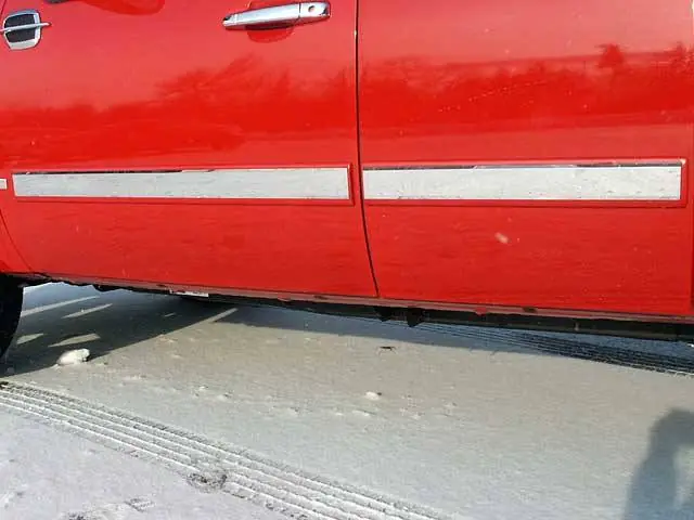 CHEVROLET SILVERADO Crew Cab QAA Stainless 4pcs Rocker Panel Trim TH47184 Modern