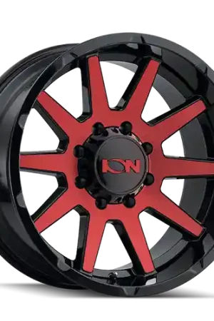 Affordable Ion Type 143 5x139.7 20x9+0 Gloss Black/Red Machined