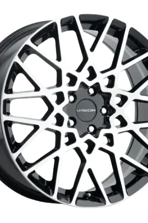 Vision Street-Designs 474 Recoil 5x120 18x8+38 Gloss Black Machined Face Factory Price