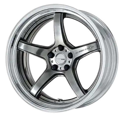High Quality Work T5R 2P 5x115 20x10.0 +22 GT SILVER