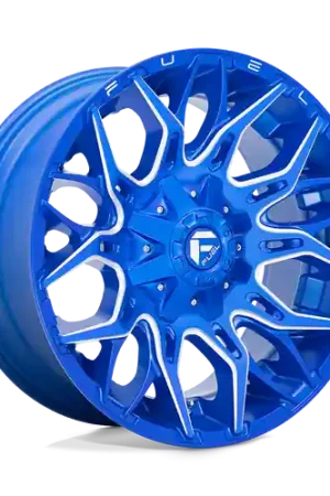 In Demand Fuel 1PC D770 TWITCH 5X114.3/5X127 20X10 -18 ANODIZED BLUE MILLED