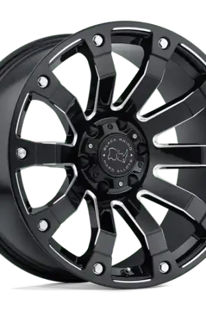 Black Rhino SELKIRK 5X127 18X9 -12 GLOSS BLACK MILLED Mega Sale