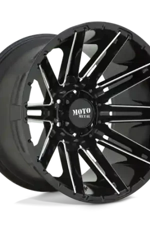 Moto Metal MO998 KRAKEN 8X170 20X12 -44 GLOSS BLACK MILLED Limited Edition
