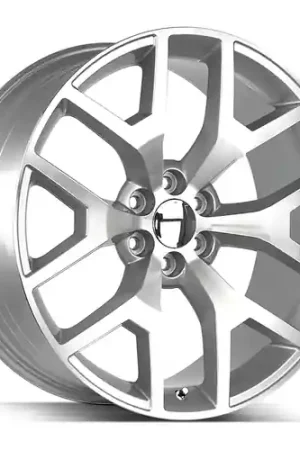 Certified Strada OE Replica Gmc Sierra 6x139.7 22x9 +31 Silver Machined