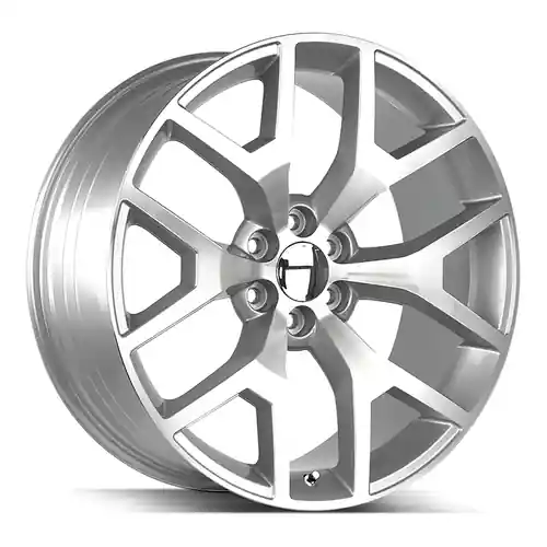 Certified Strada OE Replica Gmc Sierra 6x139.7 22x9 +31 Silver Machined