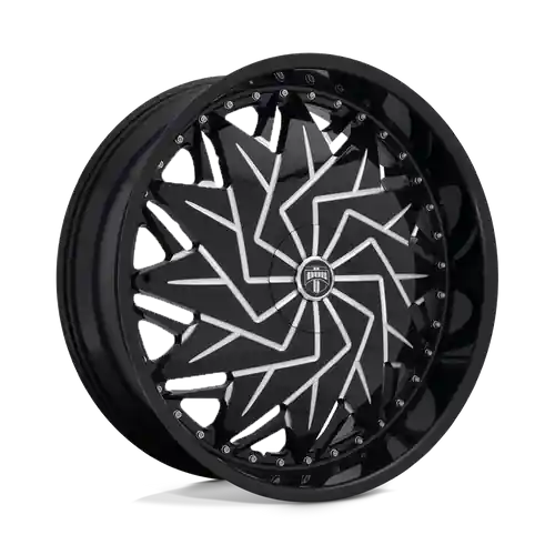 DUB 1PC S231 DAZR BLANK 26X9 +1 GLOSS BLACK MILLED Mega Sale