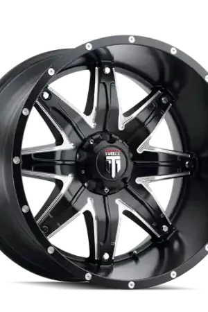 American Truxx Lonestar AT185 5x150 20x10-24 Black/Milled Worldwide Shipping