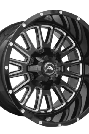Bargain American Off-Road A105 5x127 20x12 -44 Black Milled Spoke